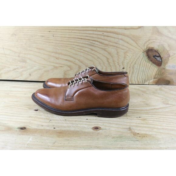 Barrie Ltd Mens Shoes 11 Brown Leather Lace Up Loafers Hand Made England Dress - Picture 1 of 9